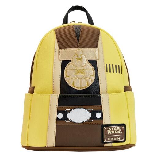 Yellow and brown mini backpack in the form of Luke Skywalker's Medal Ceremony ensemble from Star Wars: A New Hope